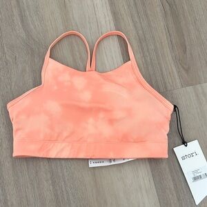 Stori Women's Coral Sports Top